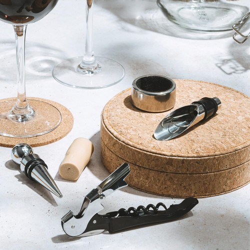 Set da vino in sughero naturale
