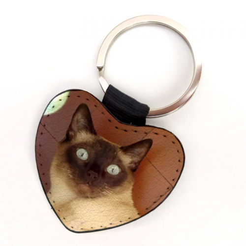 Portachiavi ecopelle Cuore
